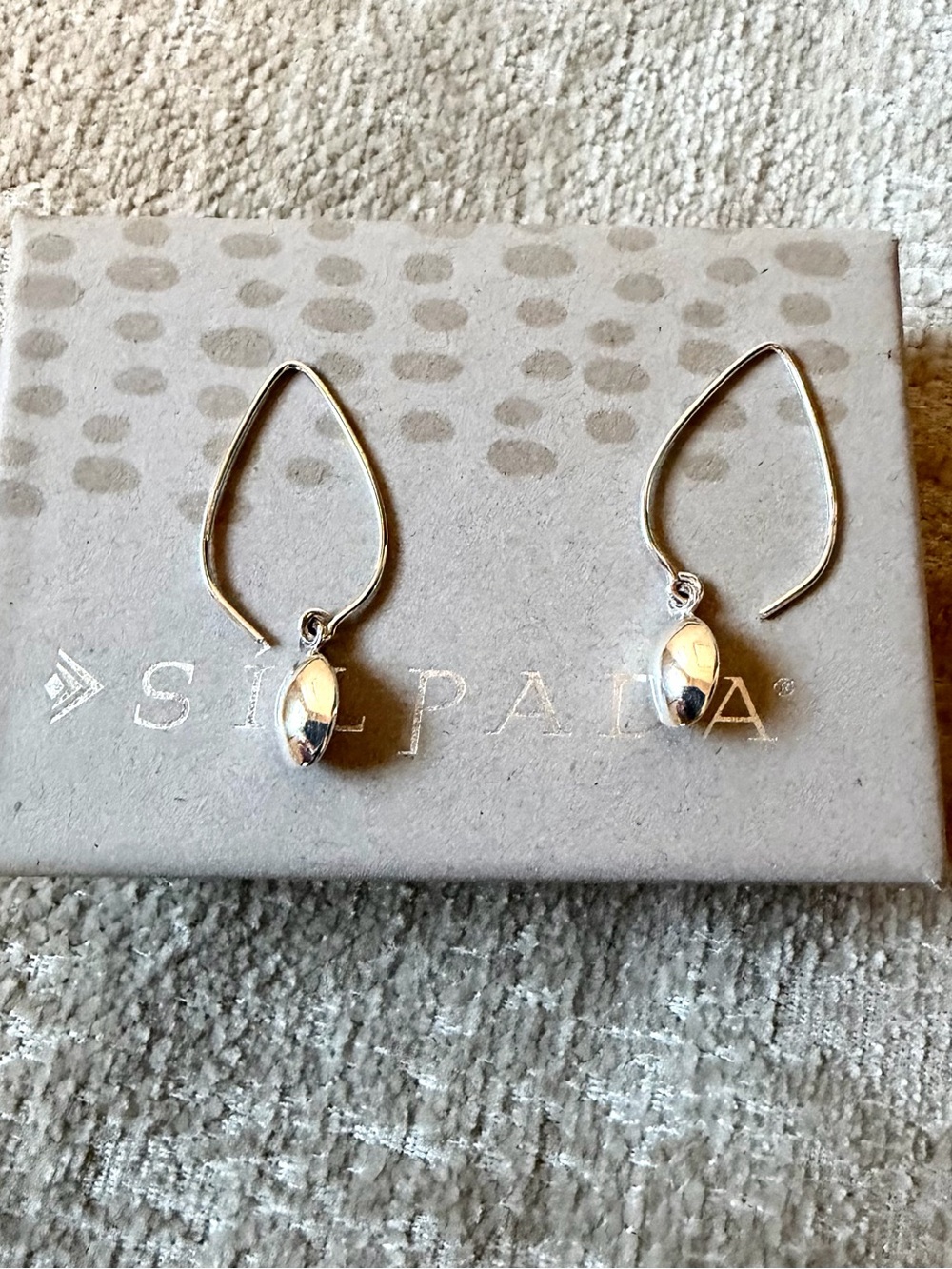 Silpada Teardrop Threader Earrings